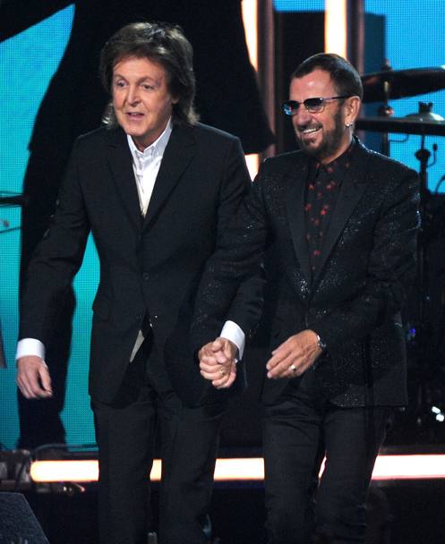 Paul McCartney e Ringo Starr (Olycom)